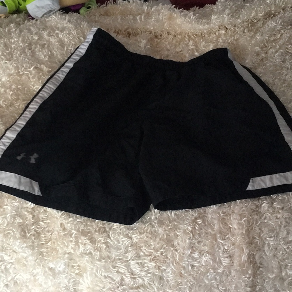 Black running shorts